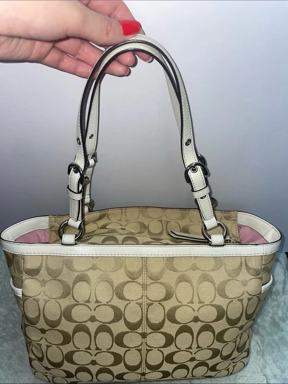 Coach ‘Gallery’ E/W Pleated Shoulder Tote - Picture 2 of 14